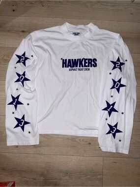 Hawkers 213 Asphalt Yacht Crew All Stars Long sleeve Tee w/ Star Studs